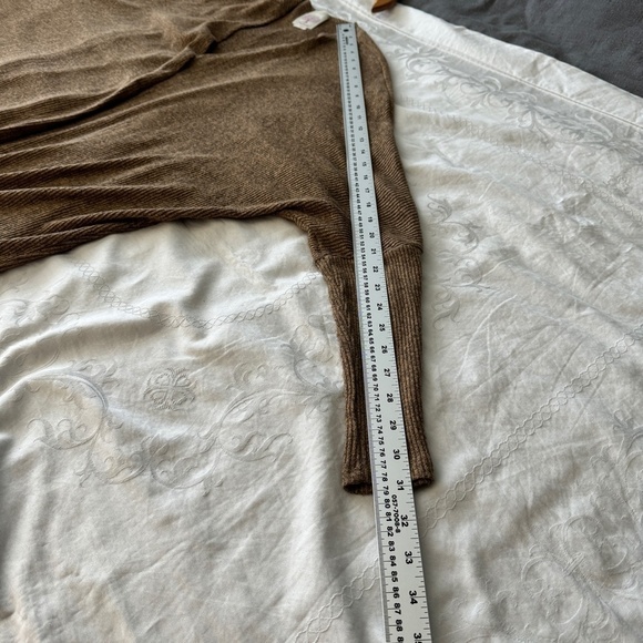 Freeloader Women's Tan/Brown Open Long Sleeve Duster Cardigan Sweater Size M/L - Picture 9 of 12